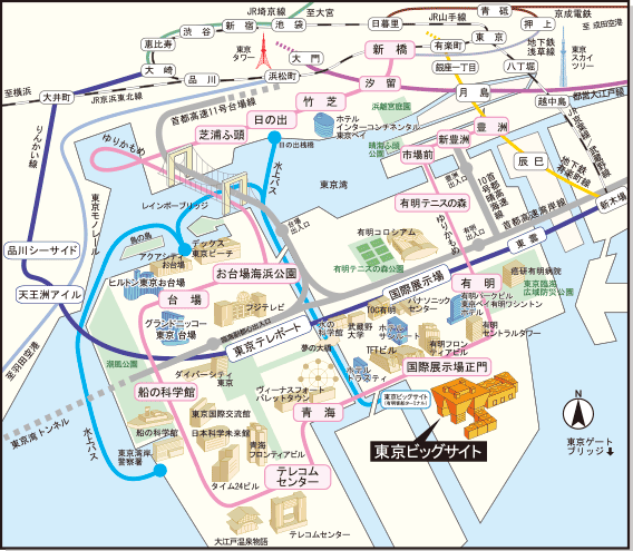 東京ビッグサイト交通図